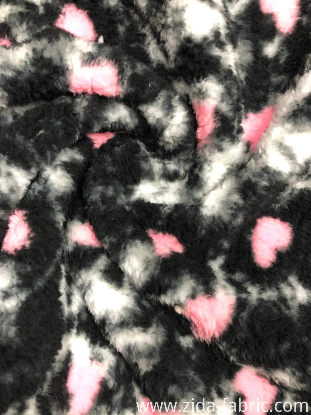 100%Polyester Double Side Shuvelvteen Fleece Knitting Fabric with Printed